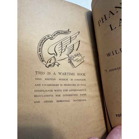 Phamtom Lady, William Irish 1st Printing Pocket Book #253 PB 44 Novel VTG - Picture 6 of 8